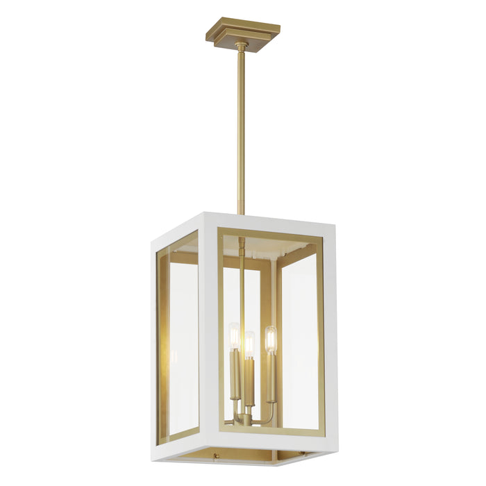 Maxim Neoclass 3-Light Outdoor Pendant Model: 30058CLWTGLD