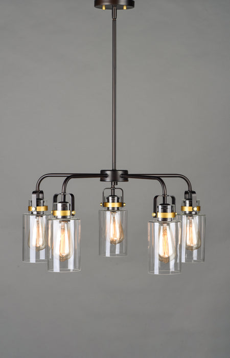 Maxim Magnolia 5-Light Pendant Model: 30175CLBZGLD