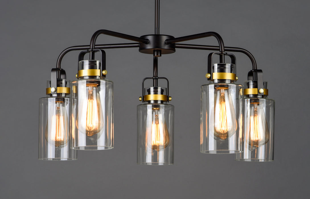 Maxim Magnolia 5-Light Pendant Model: 30175CLBZGLD