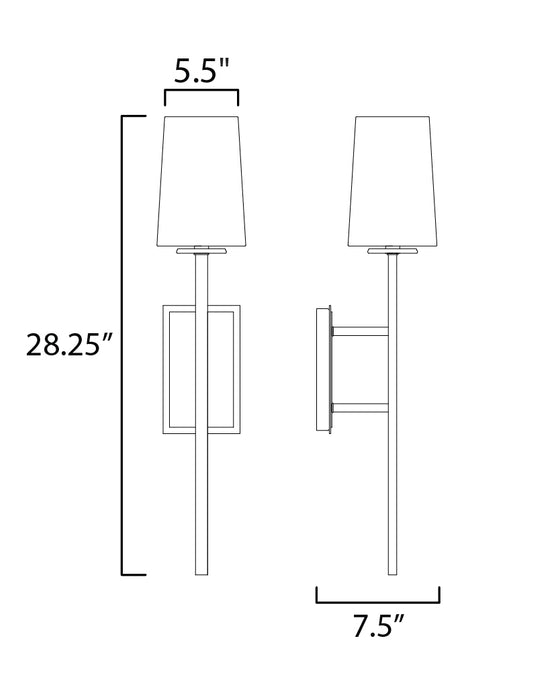 Maxim Anvil 1-Light Wall Scone Model: 30301NI