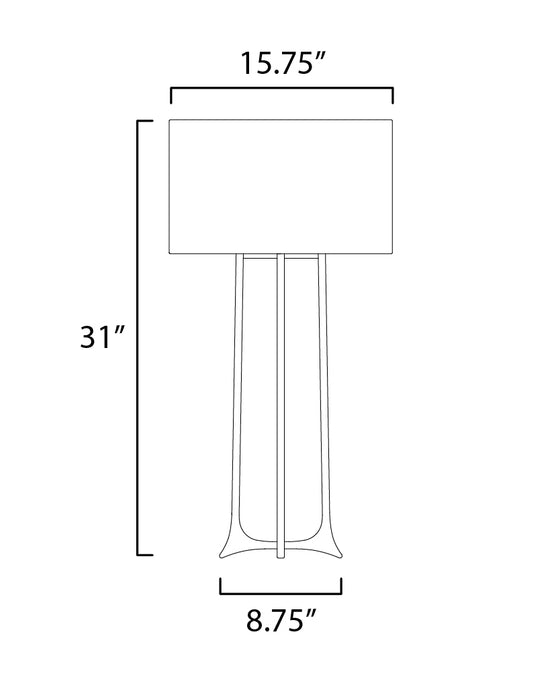 Maxim Anvil 1-Light Table Lamp Model: 30308CVNI