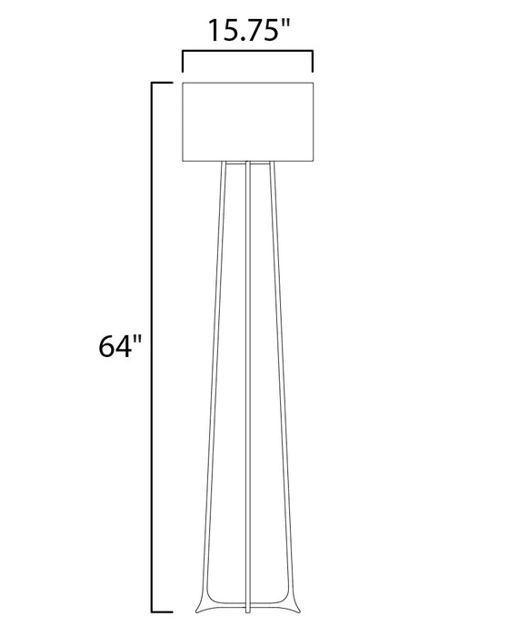 Maxim Anvil 1-Light Floor Lamp Model: 30309CVNI