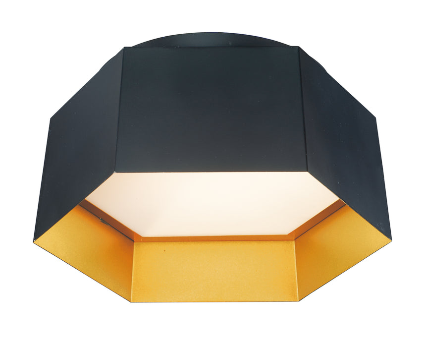 Maxim Honeycomb 1-Light LED Flush Mount Model: 30330BKGLD