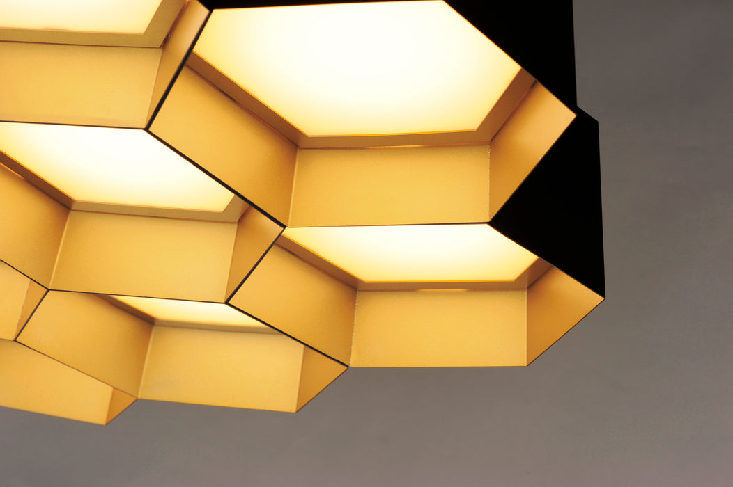 Maxim Honeycomb 7-Light LED Chandelier Model: 30337BKGLD