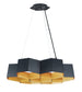 Maxim Honeycomb 7-Light LED Chandelier Model: 30337BKGLD