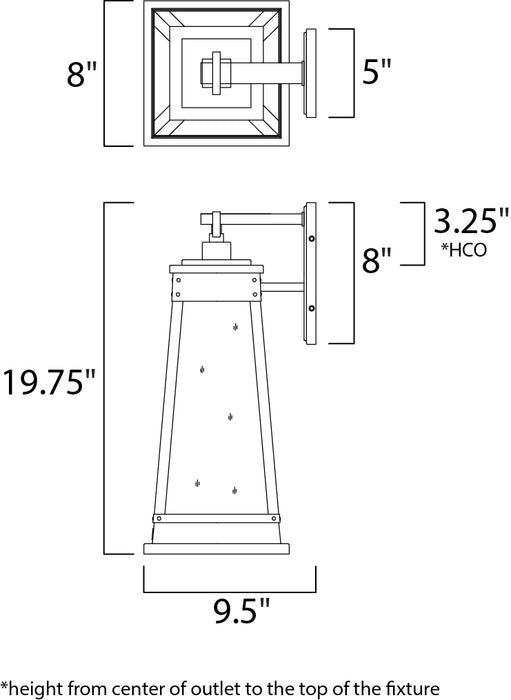 Maxim Schooner 1-Light Outdoor Sconce Model: 3045RPOLB