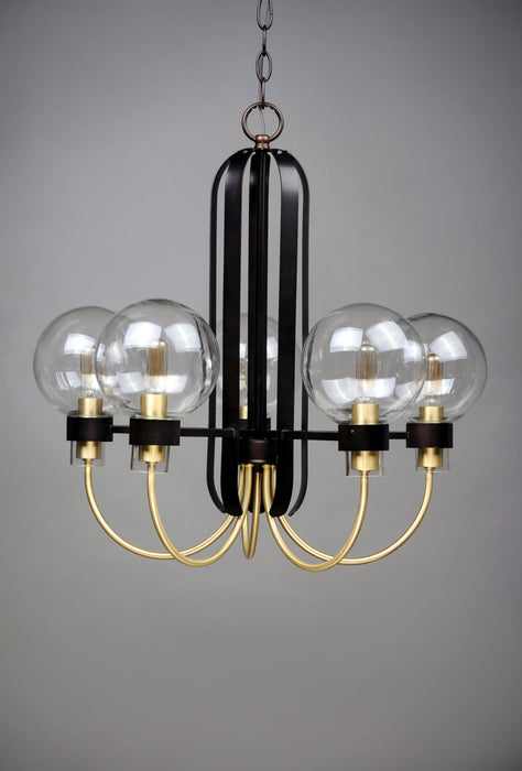 Maxim Bauhaus 5-Light Chandelier Model: 30516CLBZSBR