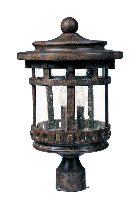 Maxim Santa Barbara Cast 3-LT Outdoor Pole/Post Lantern Model: 3136CDSE