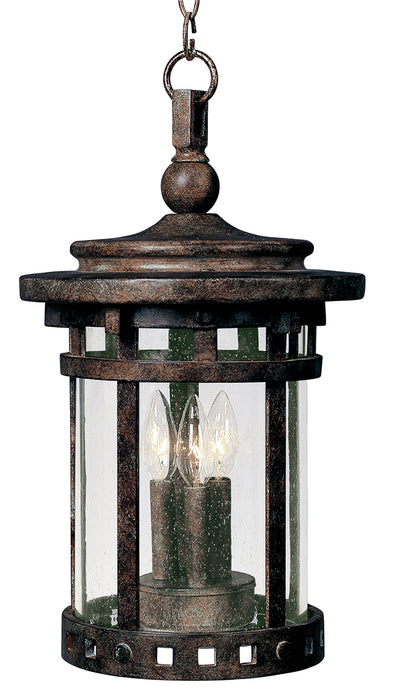 Maxim Santa Barbara Cast 3-Light Outdoor Hanging Lantern Model: 3138CDSE