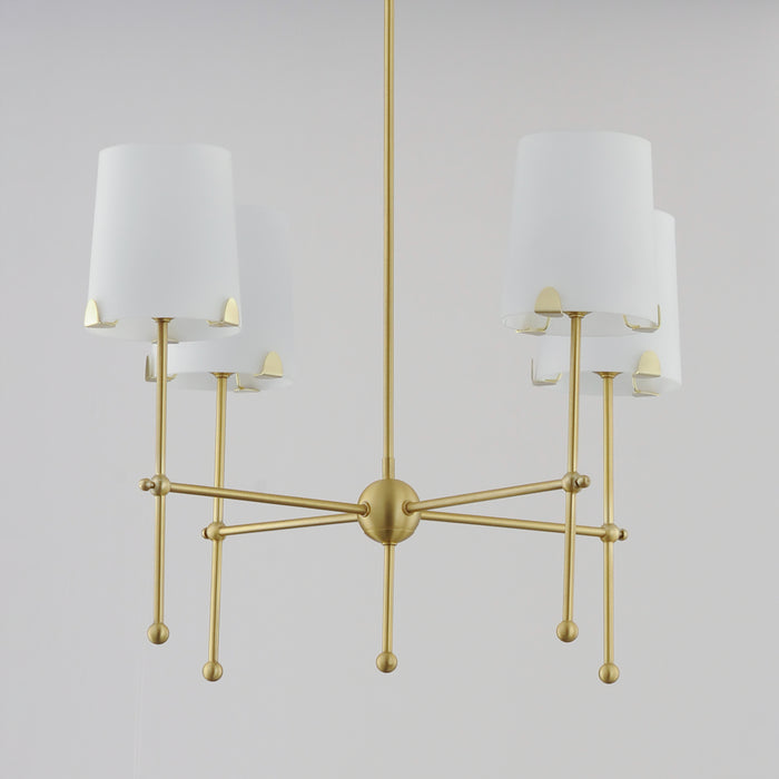 Maxim Huntington 4-Light Chandelier Model: 32364WTSBR