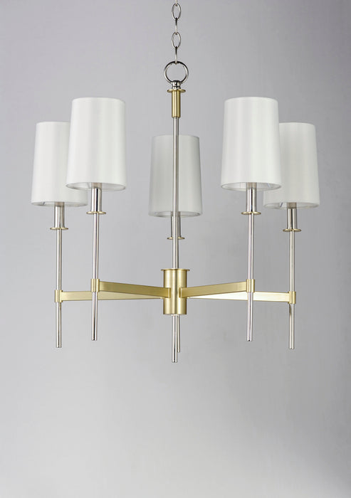 Maxim Uptown 5-Light Chandelier Model: 32395OFSBRPN