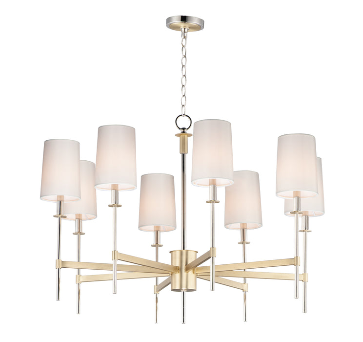 Maxim Uptown 8-Light Chandelier Model: 32398OFSBRPN