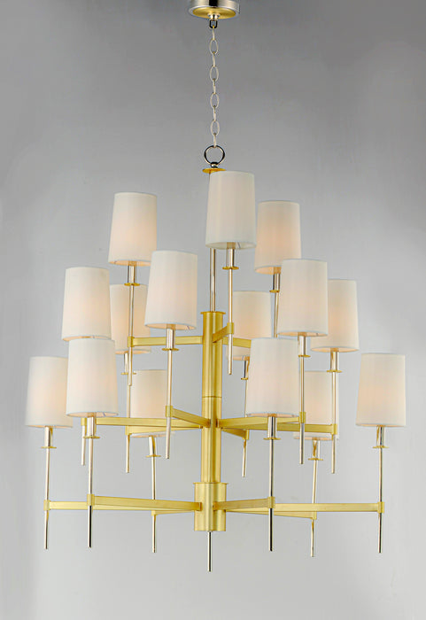 Maxim Uptown 15-Light Chandelier Model: 32399OFSBRPN