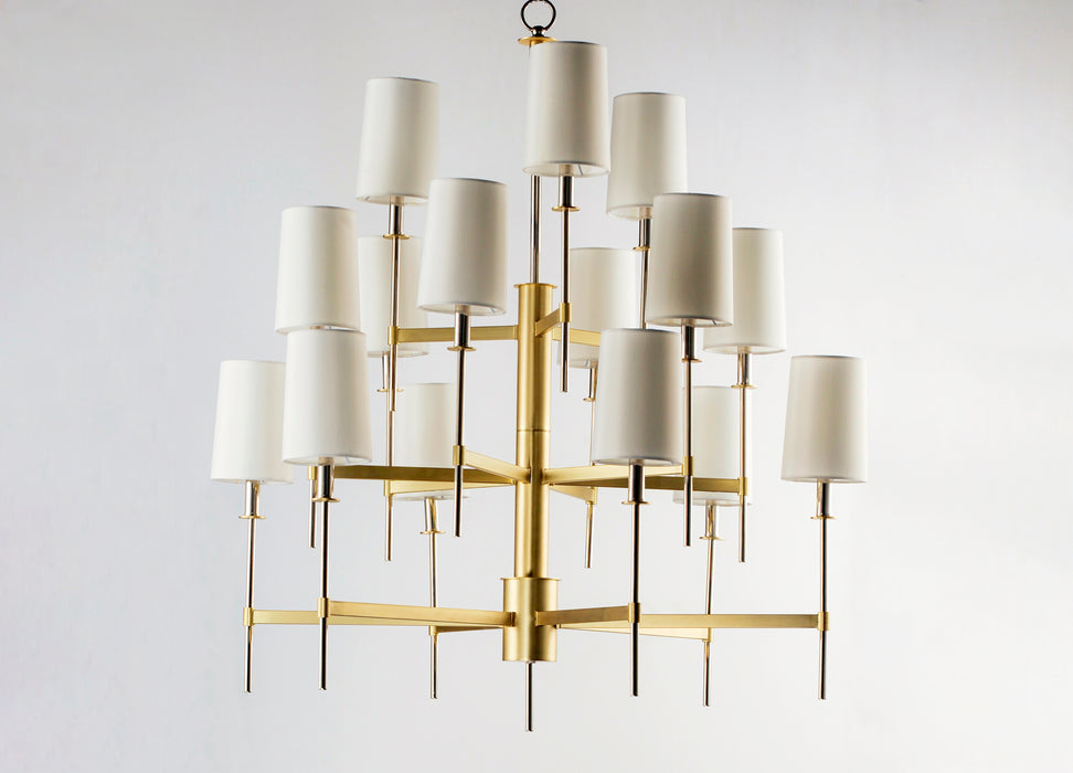 Maxim Uptown 15-Light Chandelier Model: 32399OFSBRPN