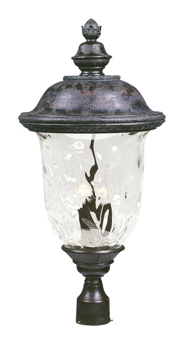 Maxim Carriage House DC 3-LT Outdoor Pole/Post Lantern Model: 3421WGOB