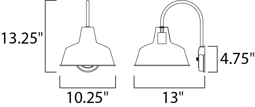 Maxim Pier M 1-Light Outdoor Wall Sconce Model: 35016EB