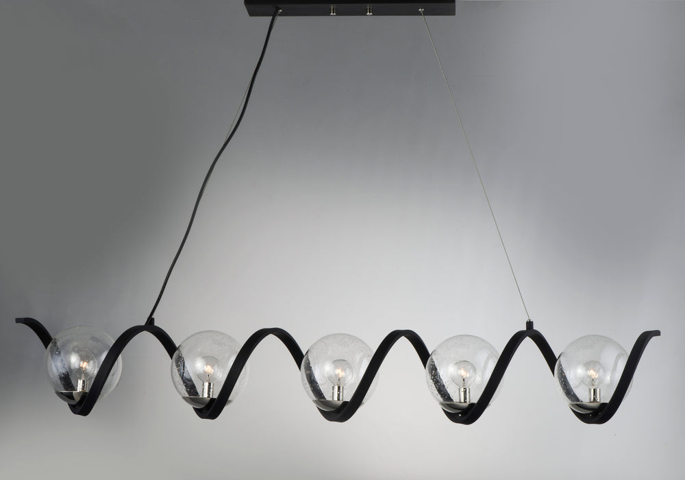 Maxim Curlicue 5-Light Pendant Model: 35105CDBKPN