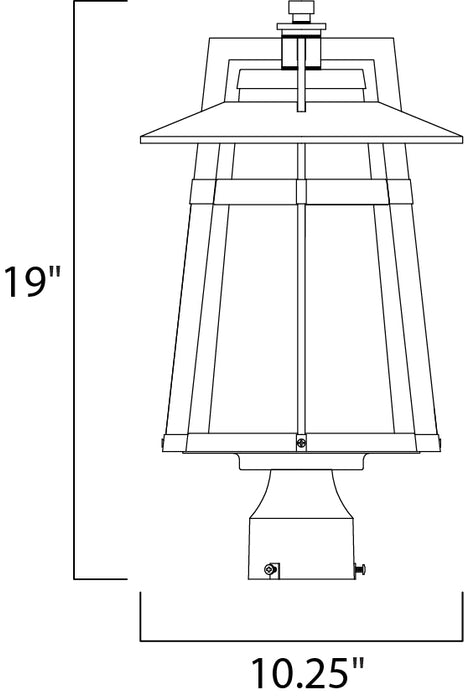 Maxim Calistoga 1-Light Outdoor Pole/Post Lantern Model: 3530SWAE