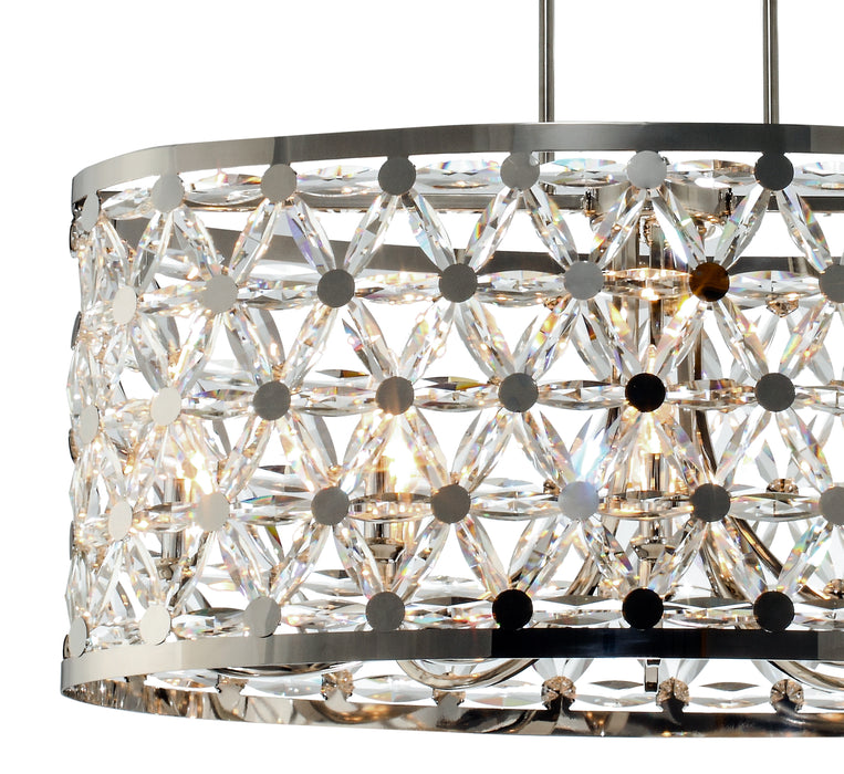 Maxim Cassiopeia 8-Light Oval Pendant Model: 39507BCPN