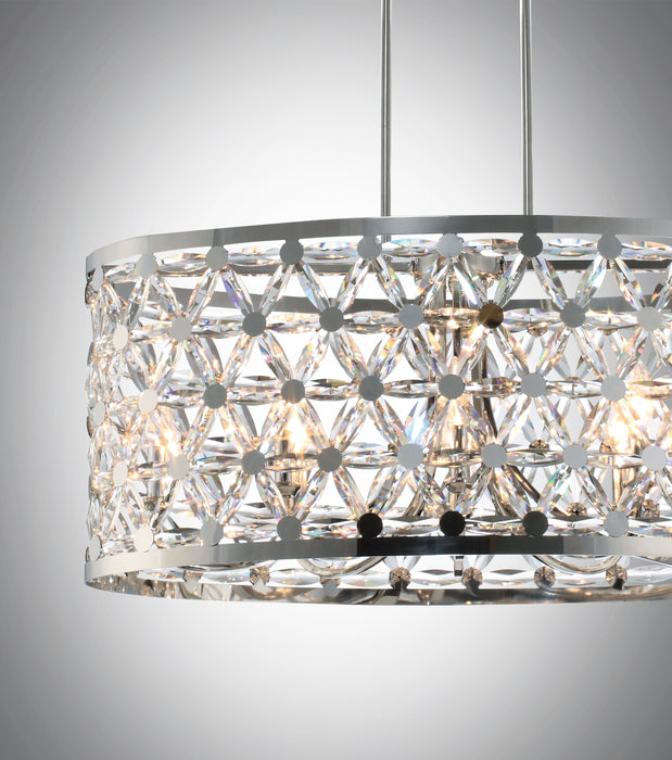 Maxim Cassiopeia 8-Light Oval Pendant Model: 39507BCPN