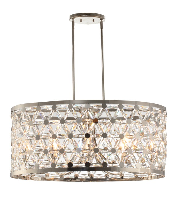 Maxim Cassiopeia 8-Light Oval Pendant Model: 39507BCPN