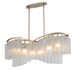 Maxim Victoria 6-Light Linear Chandelier Model: 39579WFLGS