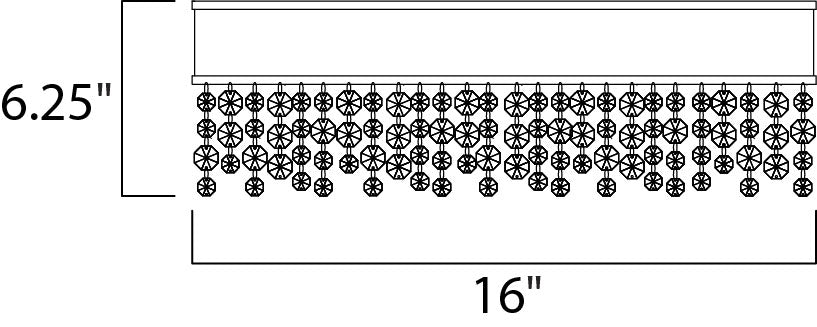 Maxim Mystic 11-Light LED Flush Mount Model: 39650MSKPC