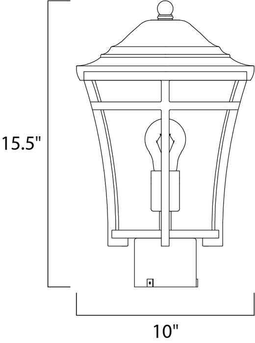 Maxim Balboa VX 1-Light Outdoor Pole/Post Lantern Model: 40160GFCO