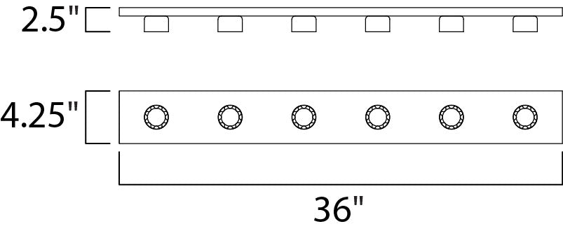 Maxim Essentials 6-Light Bath Vanity Strip Light Model: 4456PC