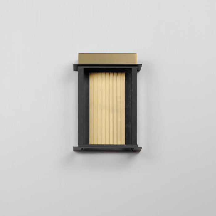 Maxim Rincon Small LED Outdoor Sconce Model: 50752BKGLD