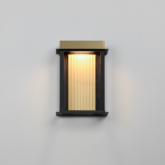 Maxim Rincon Small LED Outdoor Sconce Model: 50752BKGLD