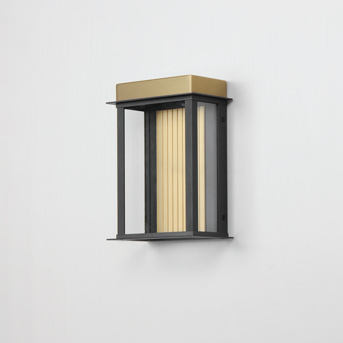 Maxim Rincon Small LED Outdoor Sconce Model: 50752BKGLD