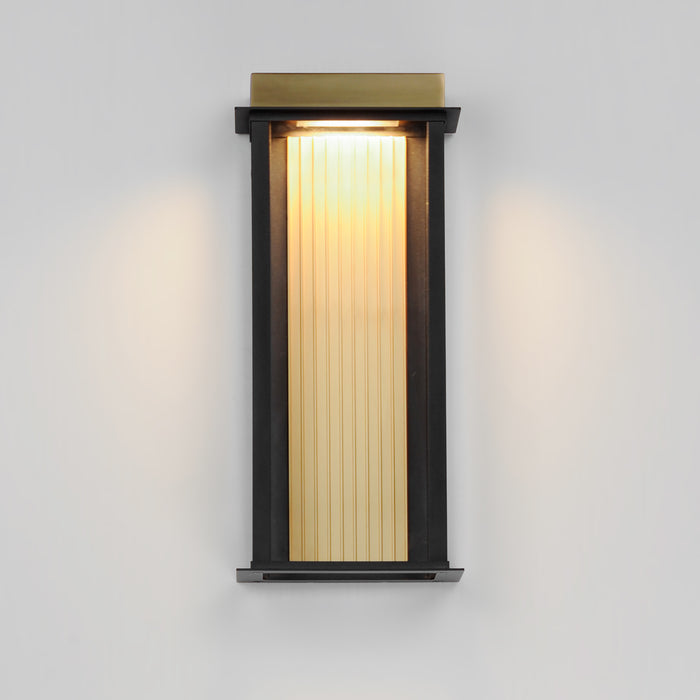 Maxim Rincon Large LED Outdoor Sconce Model: 50754BKGLD