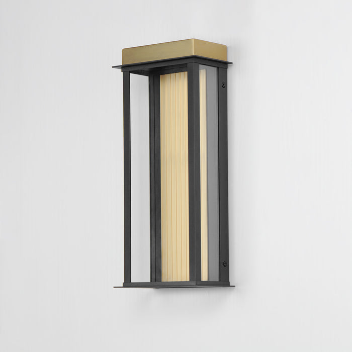 Maxim Rincon Large LED Outdoor Sconce Model: 50754BKGLD