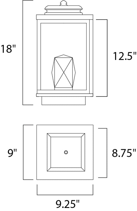 Maxim Mandeville 2-Light LED Outdoor Wall Sconce Model: 53526CLGBK