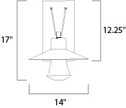 Maxim Civic Large LED Outdoor Wall Sconce Model: 54364CLABZ