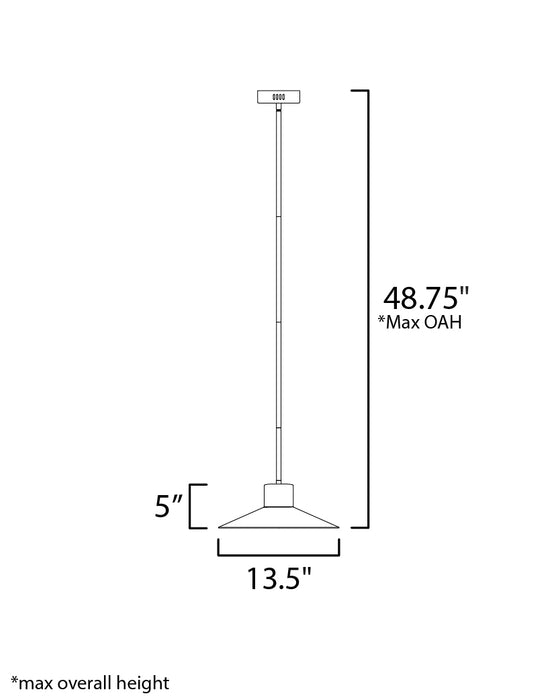 Maxim Civic LED Outdoor Pendant Model: 54367FTABZ