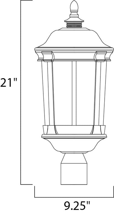 Maxim Dover LED Outdoor Post Lantern Model: 55021CDBZ