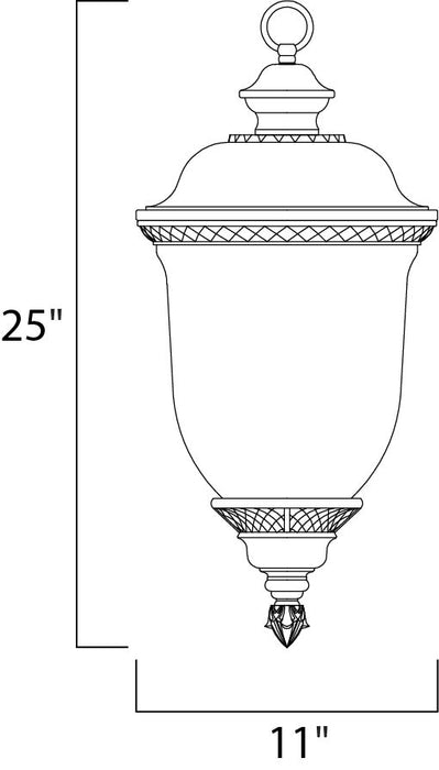 Maxim Carriage House LED Outdoor Hanging Lantern Model: 55427WGOB