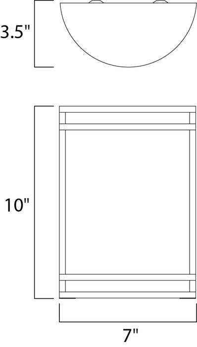 Maxim Linear LED Outdoor Wall Sconce Model: 55538WTBZ