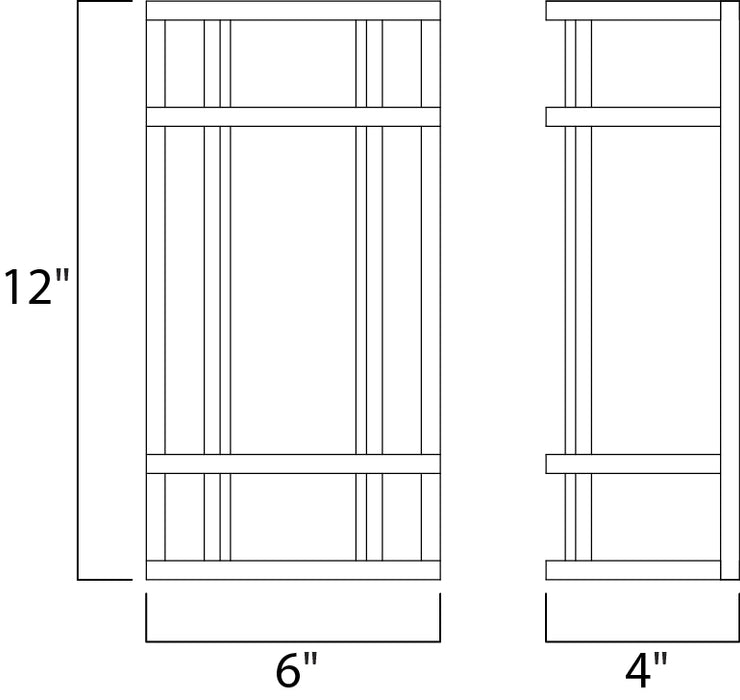 Maxim Moon Ray 12 LED Outdoor Wall Sconce Model: 55571WTBZ