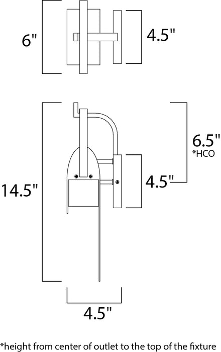 Maxim Laredo LED Outdoor Sconce Model: 55593RF