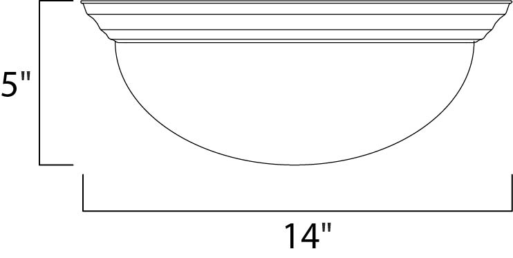 Maxim Essentials 2-Light Flush Mount Model: 5851FTBK