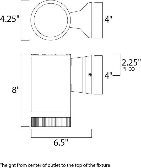 Maxim Lightray 1-Light Wall Sconce Model: 6110ABZ