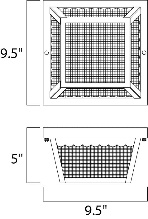 Maxim Outdoor Essentials 2-Light Outdoor Ceiling Mount Model: 6204FTBK