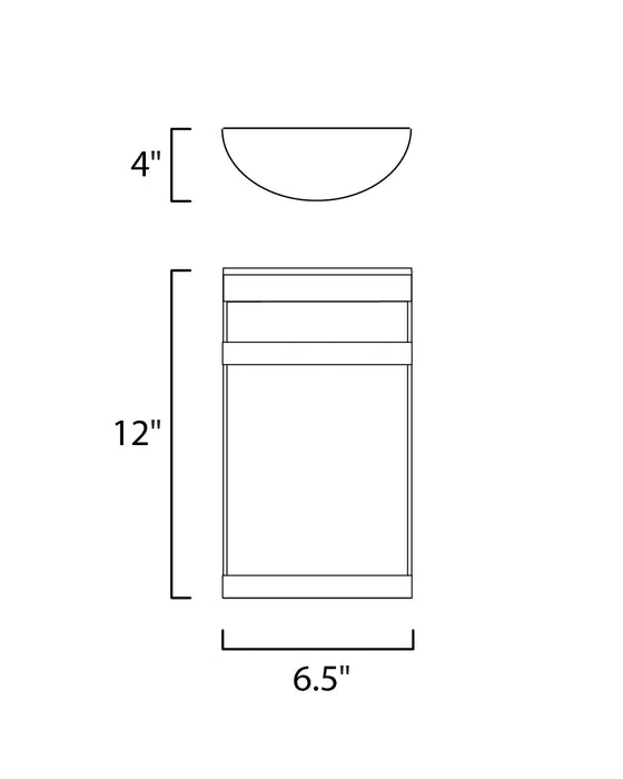 Maxim Arc LED 2-Light Outdoor Wall Sconce Model: 65002FTOI