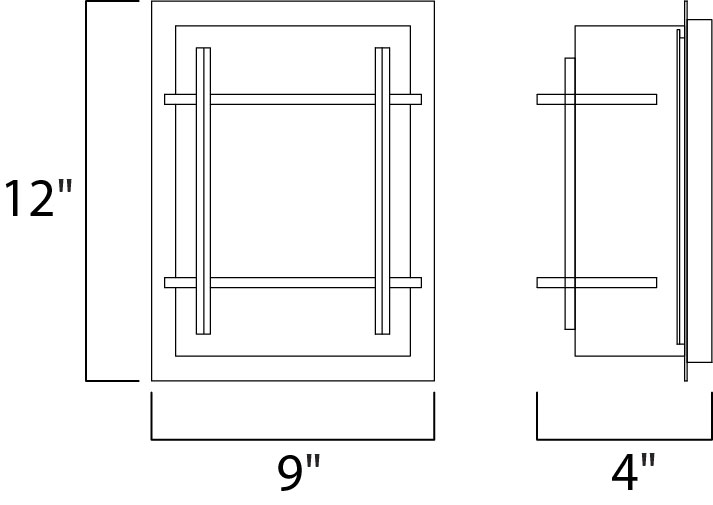 Maxim Luna 1-Light LED Outdoor Wall Sconce Model: 65215WTBM