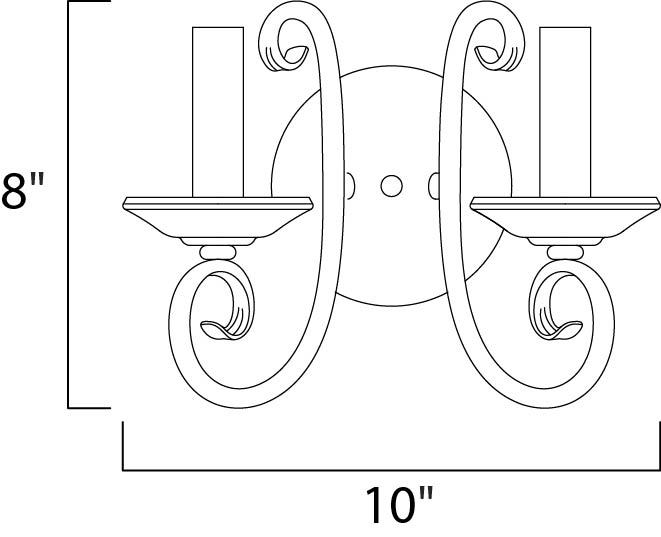 Maxim Loft 2-Light Wall Sconce Model: 70002OI