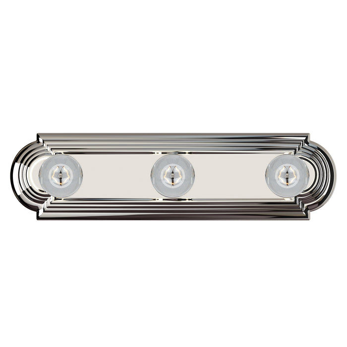 Maxim Essentials 3-Light Racetrack Bath Vanity Light Model: 7123PC