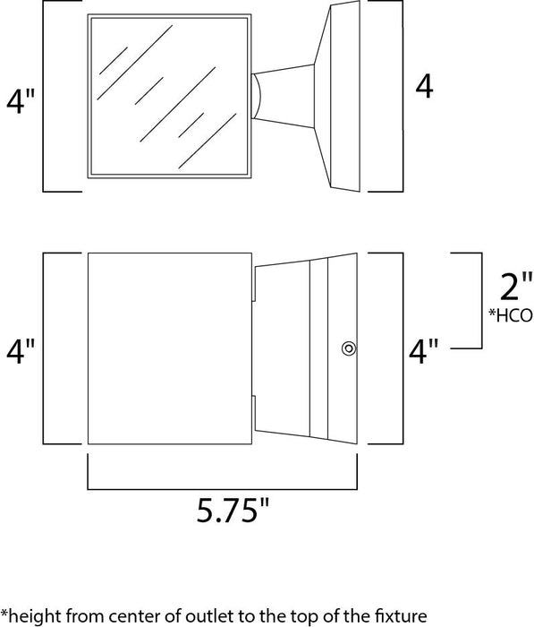 Maxim Lightray LED 2-Light Wall Sconce Model: 86107AL